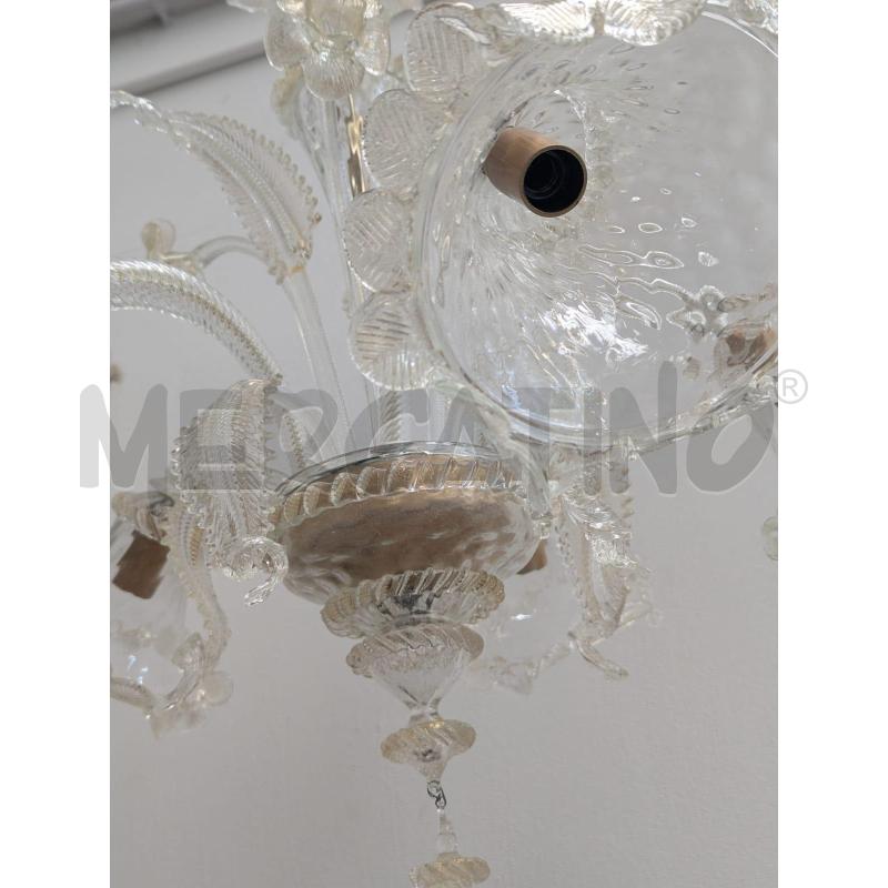 LAMPADARIO VETRO SOFFIATO FIORI IN STILE | Mercatino dell'Usato Faenza 3