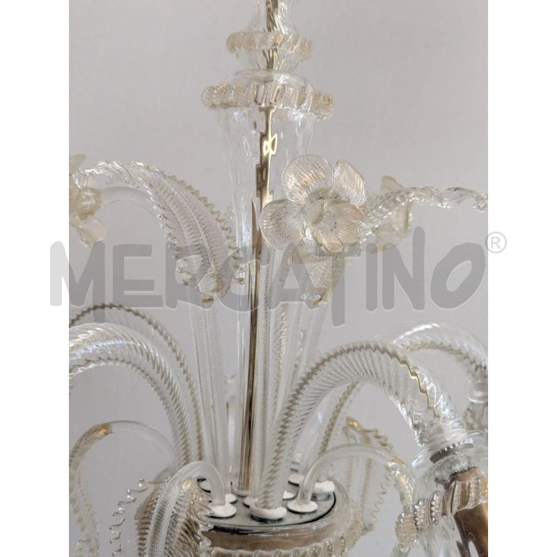 LAMPADARIO VETRO SOFFIATO FIORI IN STILE | Mercatino dell'Usato Faenza 4