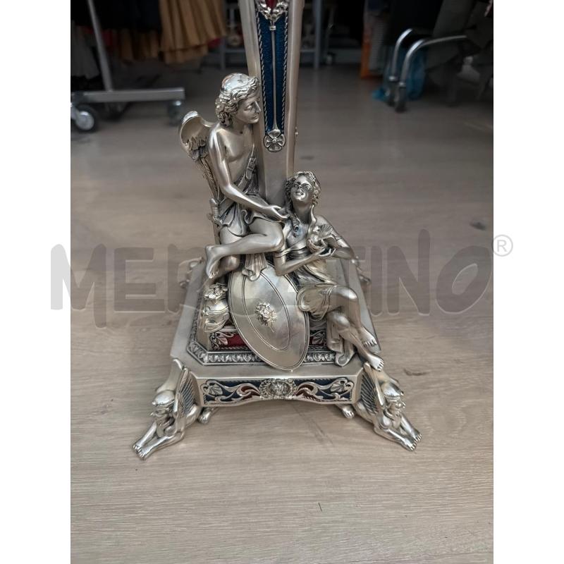 LAMPADA BAROCCA SCOLPITA ARGENTATA DA TAVOLO | Mercatino dell'Usato Faenza 2
