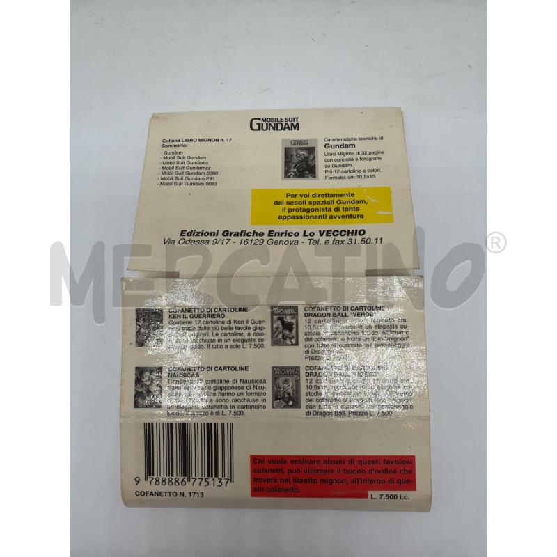 LIBRETTO MOBILE SUIT GUNDAM + CARTOLINE LIBRO MIGNON N.17 RARO  | Mercatino dell'Usato Faenza 2
