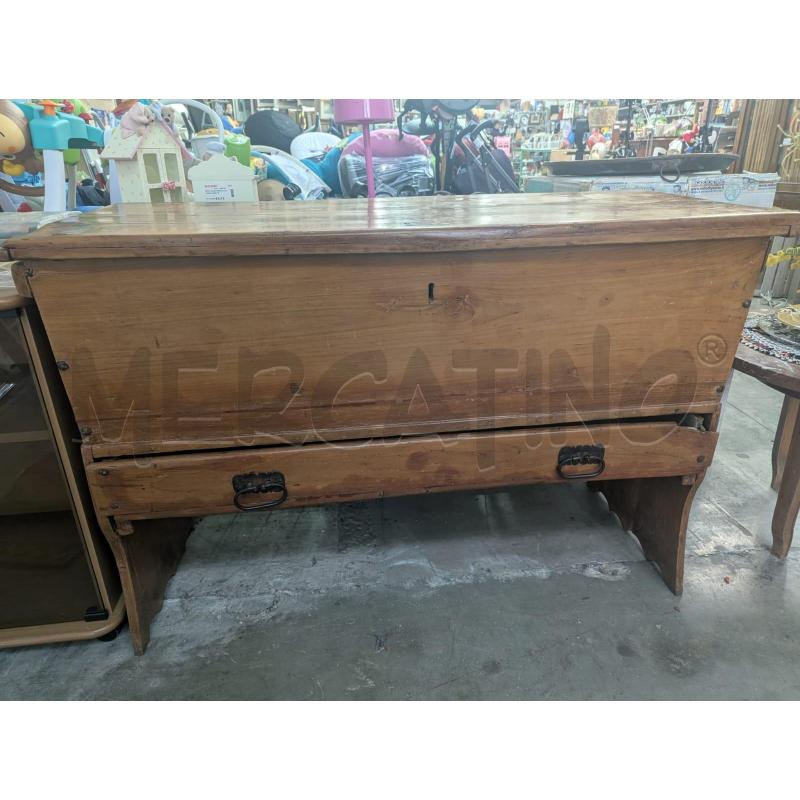 MADIA RUSTICA D'EPOCA CON 1 CASSETTO | Mercatino dell'Usato Faenza 1