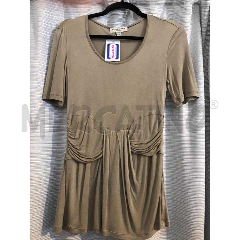 MAGLIA DONNA BURBERRY CAMMELLO FASCIONE VITA | Mercatino dell'Usato Faenza 1