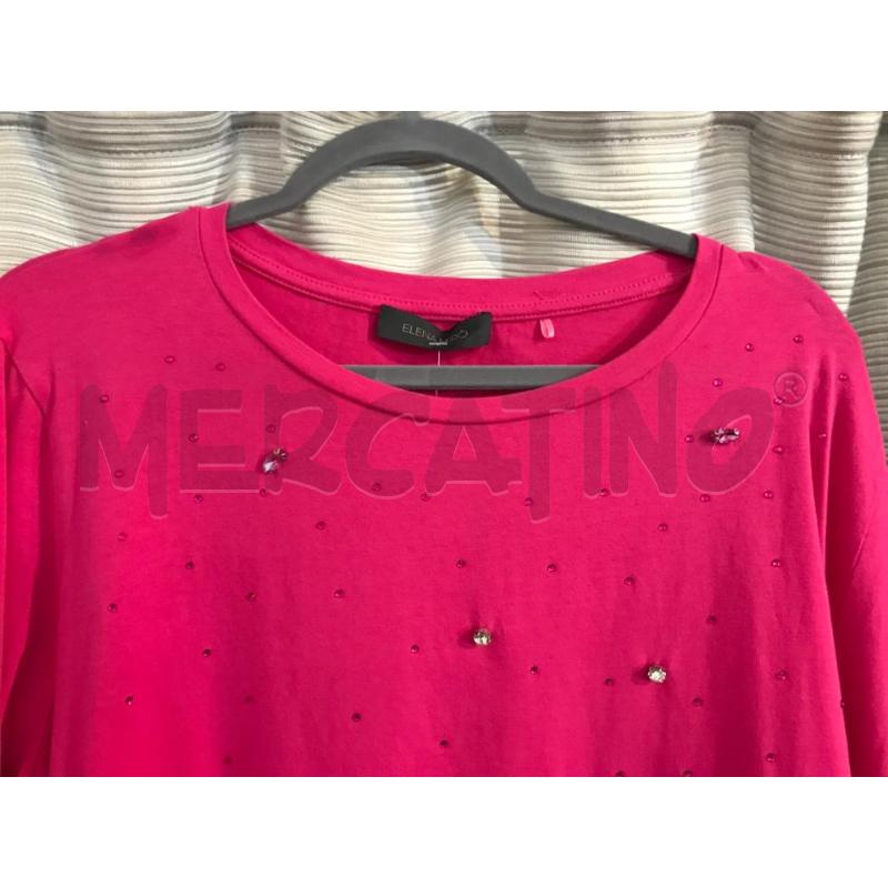 MAGLIA DONNA ELENA MIRO FUCSIA STRASS  | Mercatino dell'Usato Faenza 2