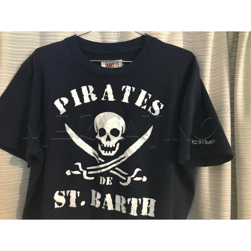 MAGLIA UOMO MC2 SAINT BARTH BLU STAMPA PIRATES XL | Mercatino dell'Usato Faenza 2