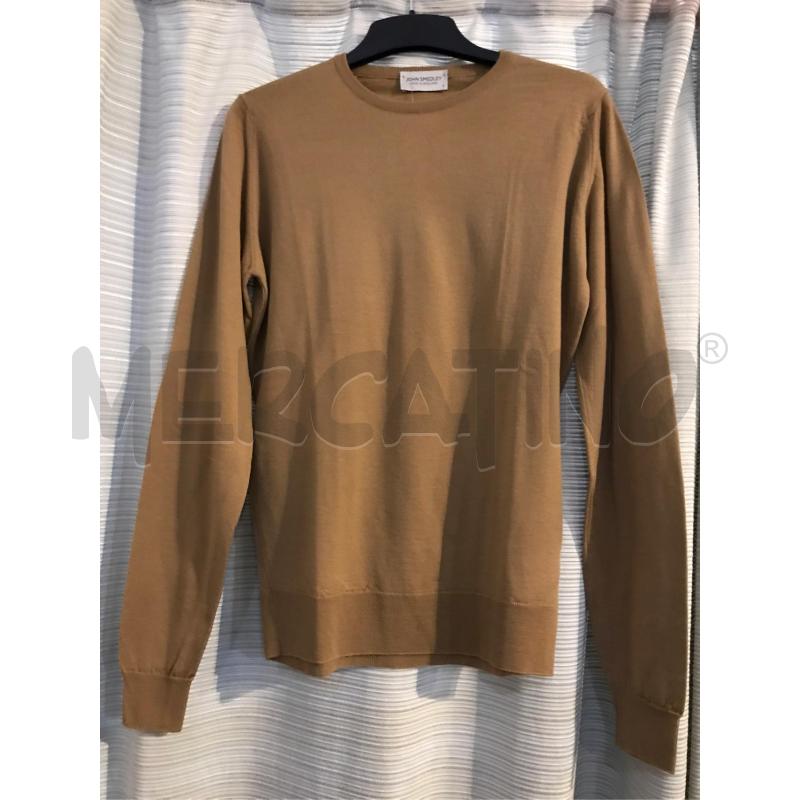 MAGLIONCINO DONNA JOHN SMEDLEY CAMMELLO 100 PURA LANA | Mercatino dell'Usato Faenza 1