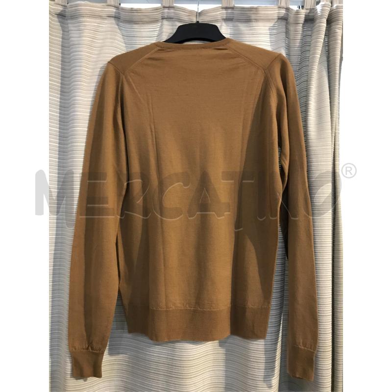 MAGLIONCINO DONNA JOHN SMEDLEY CAMMELLO 100 PURA LANA | Mercatino dell'Usato Faenza 3