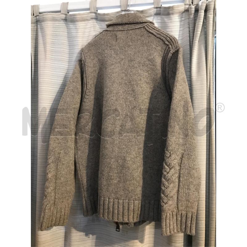 MAGLIONE UOMO JEORDIES BEIGE ZIP BOTTONI 100 LANA XL | Mercatino dell'Usato Faenza 3