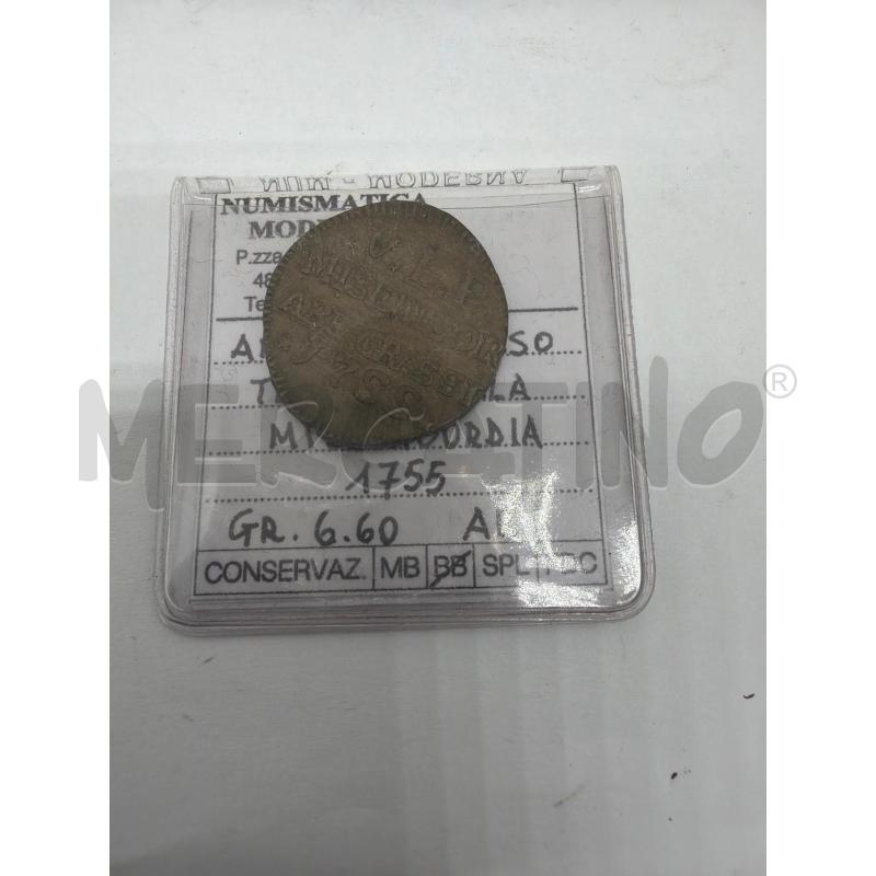 MEDAGLIA ABBIATE GRASSO TESSERA DELLA MISERICORDIA 1755 | Mercatino dell'Usato Faenza 1