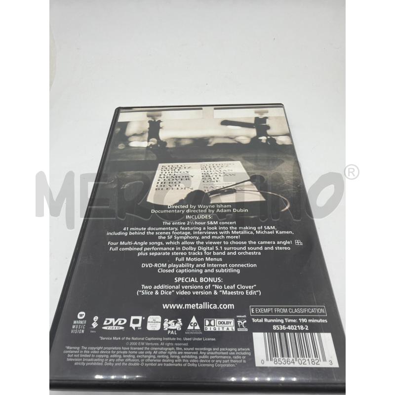 METALLICA 2 DVD S&M  | Mercatino dell'Usato Faenza 4