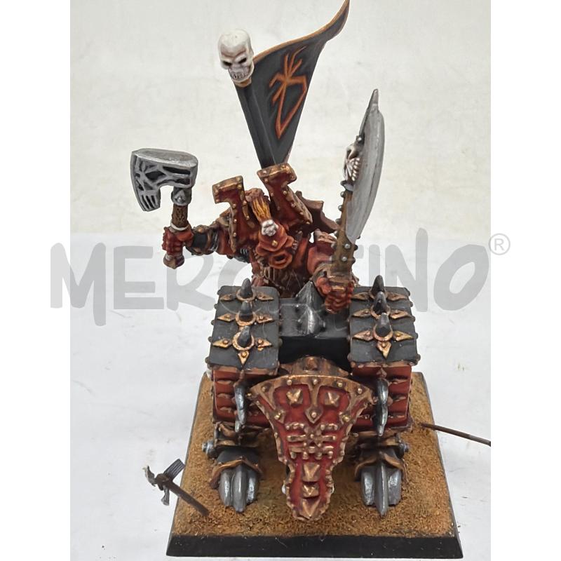 MINIATURA JUGGERNAUT OF KHORNE 2A ED CHAOS SPACE MARINES WARHAMMER 40K METALLO DIPINTO  | Mercatino dell'Usato Faenza 3
