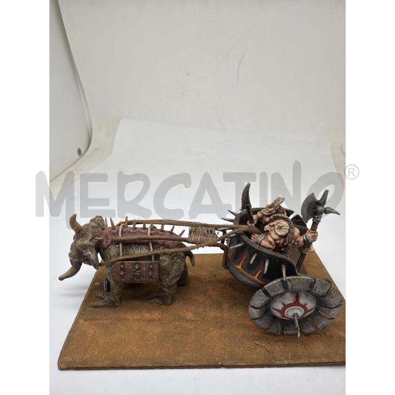 MINIATURA WARHAMMER CARRO MAMMUTH DIPINTO COLLEZIONE METALLO | Mercatino dell'Usato Faenza 3