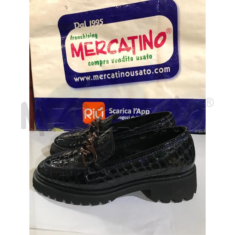 MOCASSINI DONNA ARA BLU STAMPA COCCO  | Mercatino dell'Usato Faenza 1