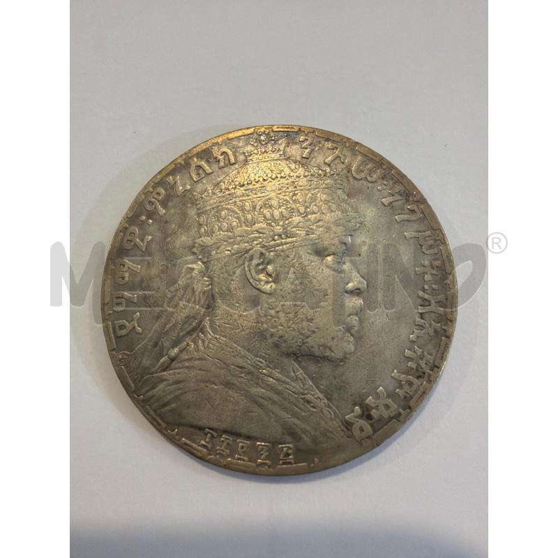 MONETA ARGENTO ETIOPIA 1 BIRR MENELIK II 1892/1903 | Mercatino dell'Usato Faenza 1