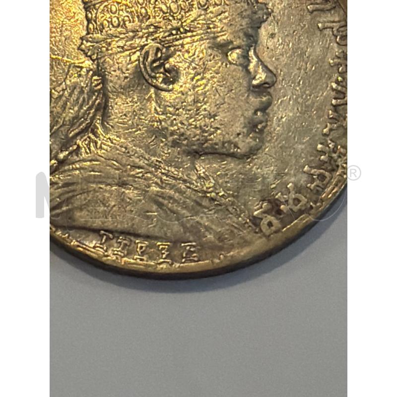 MONETA ARGENTO ETIOPIA 1 BIRR MENELIK II 1892/1903 | Mercatino dell'Usato Faenza 2