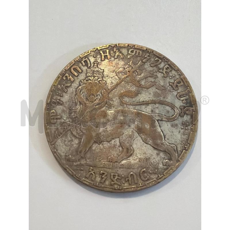 MONETA ARGENTO ETIOPIA 1 BIRR MENELIK II 1892/1903 | Mercatino dell'Usato Faenza 4