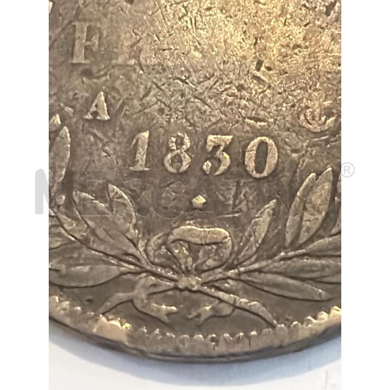 MONETA ARGENTO LOUIS PHILIPPE 1830-1848 - 5 FRANCHI 1830  | Mercatino dell'Usato Faenza 4