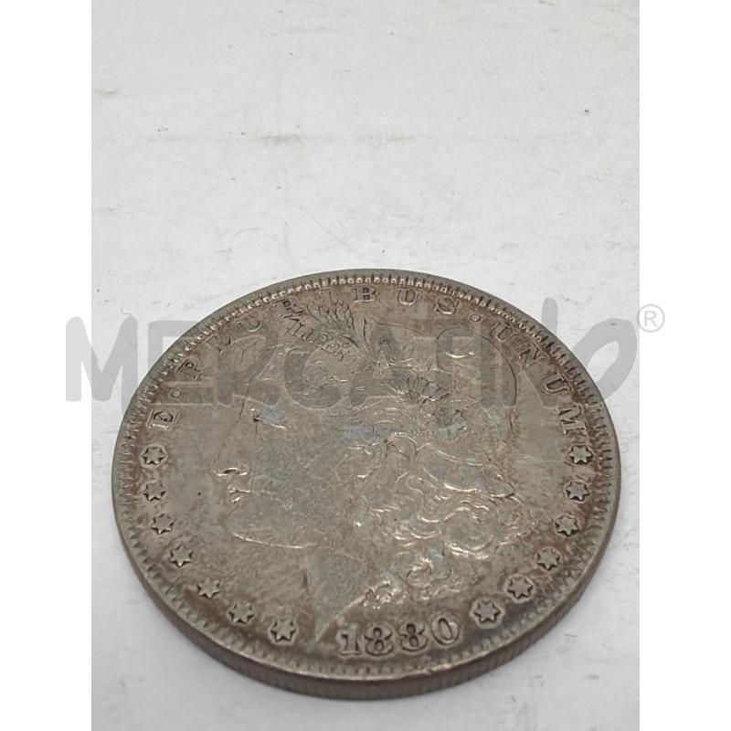 MONETA ARGENTO USA ONE DOLLAR MORGAN 1880 STATI UNITI  | Mercatino dell'Usato Faenza 2