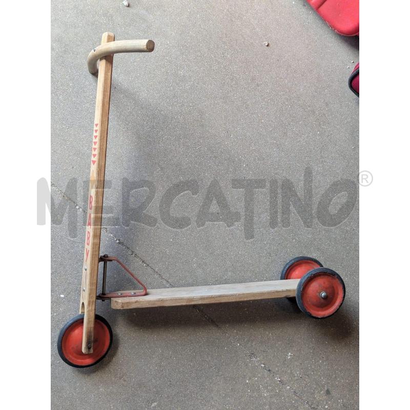 MONOPATTINO VINTAGE BABY VERO IN LEGNO | Mercatino dell'Usato Faenza 1
