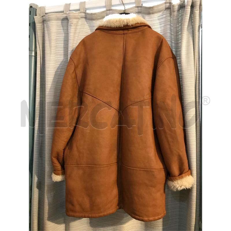 MONTONE DONNA MARRONE PELLE INTERNO BIANCO | Mercatino dell'Usato Faenza 2
