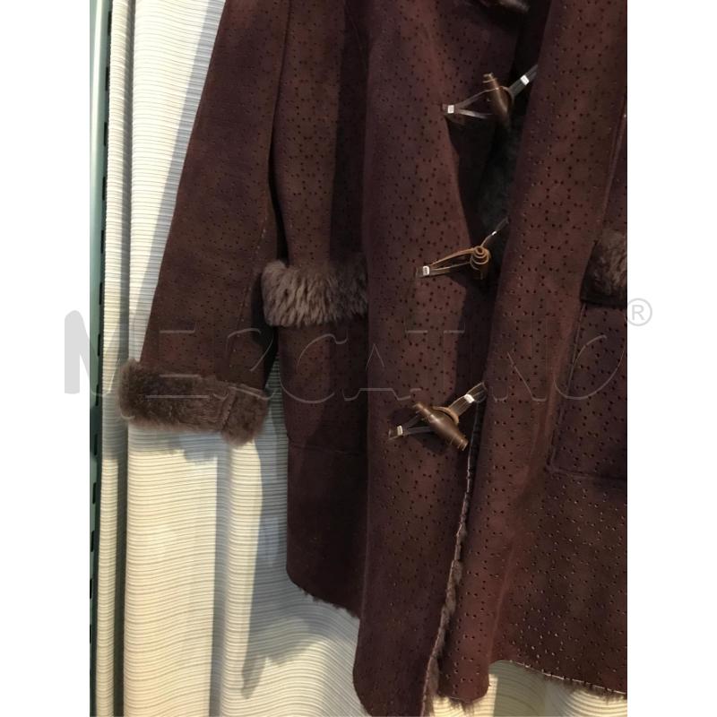 MONTONE DONNA VIOLA TRAFORATO RASATO | Mercatino dell'Usato Faenza 3