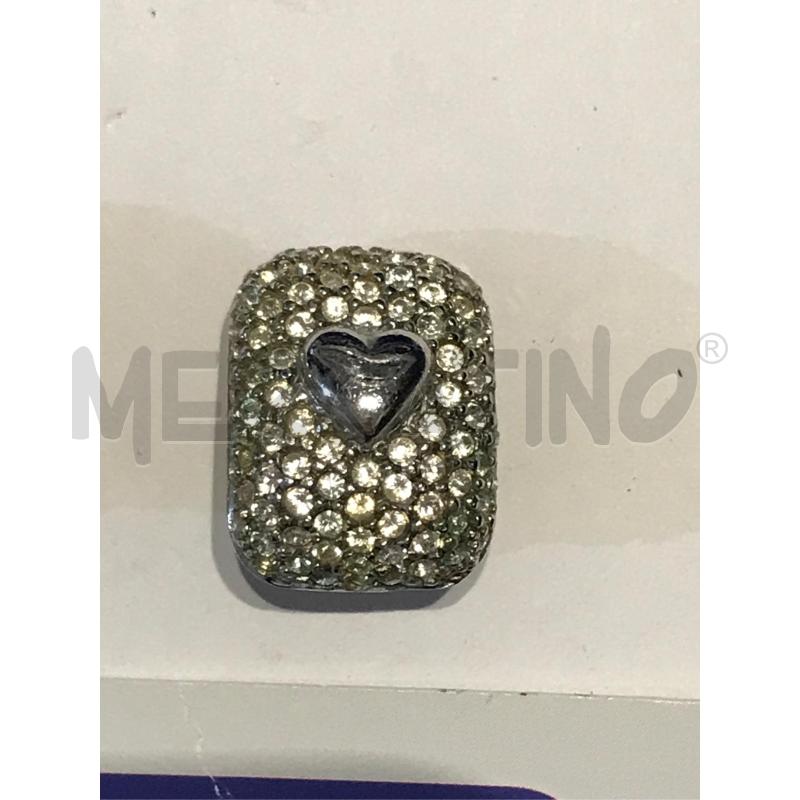 ORECCHINI CLIPS ARG.925 RETTANGOLO CUORE CIRCA 1X2 CM  | Mercatino dell'Usato Faenza 2