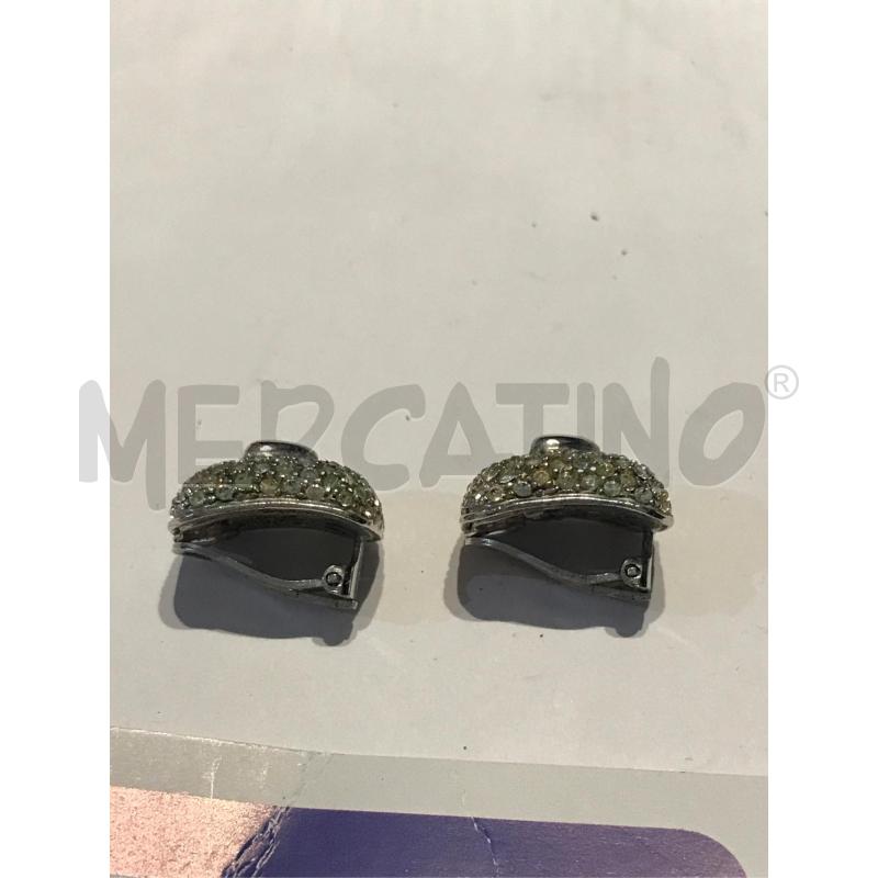 ORECCHINI CLIPS ARG.925 RETTANGOLO CUORE CIRCA 1X2 CM  | Mercatino dell'Usato Faenza 5