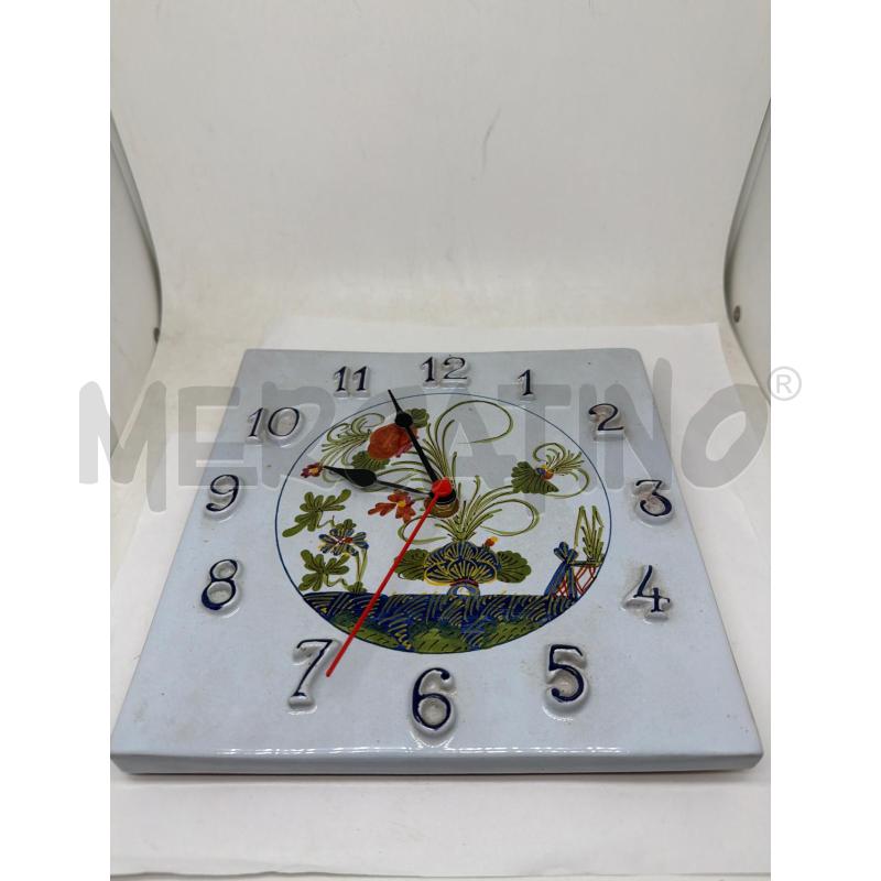 OROLOGIO CERAMICA GAROFANO  | Mercatino dell'Usato Faenza 1