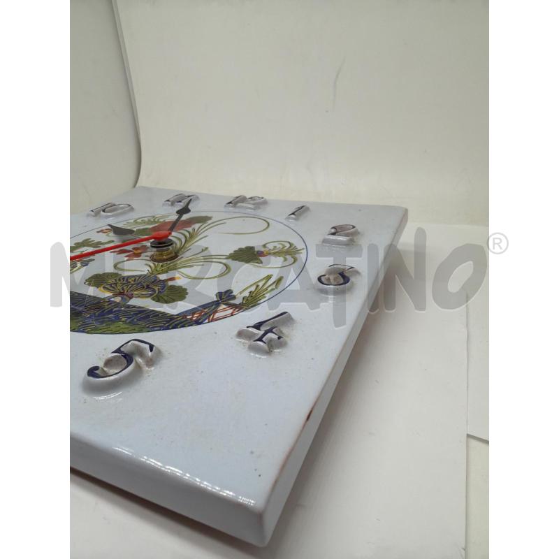 OROLOGIO CERAMICA GAROFANO  | Mercatino dell'Usato Faenza 3