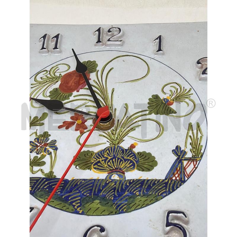 OROLOGIO CERAMICA GAROFANO  | Mercatino dell'Usato Faenza 4