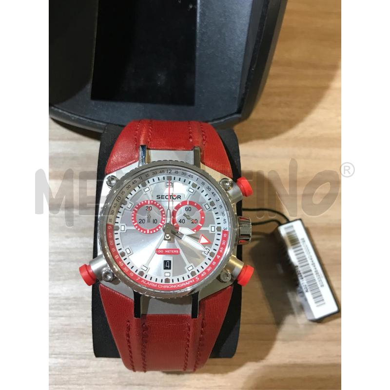 OROLOGIO SECTOR SEMINUOVO CHRONO SILVER RED STRAP | Mercatino dell'Usato Faenza 2