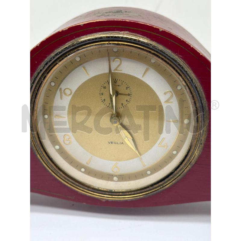 OROLOGIO VESGLIA DA TAVOLO SCOCCA LEGNO DIPINTO | Mercatino dell'Usato Faenza 3