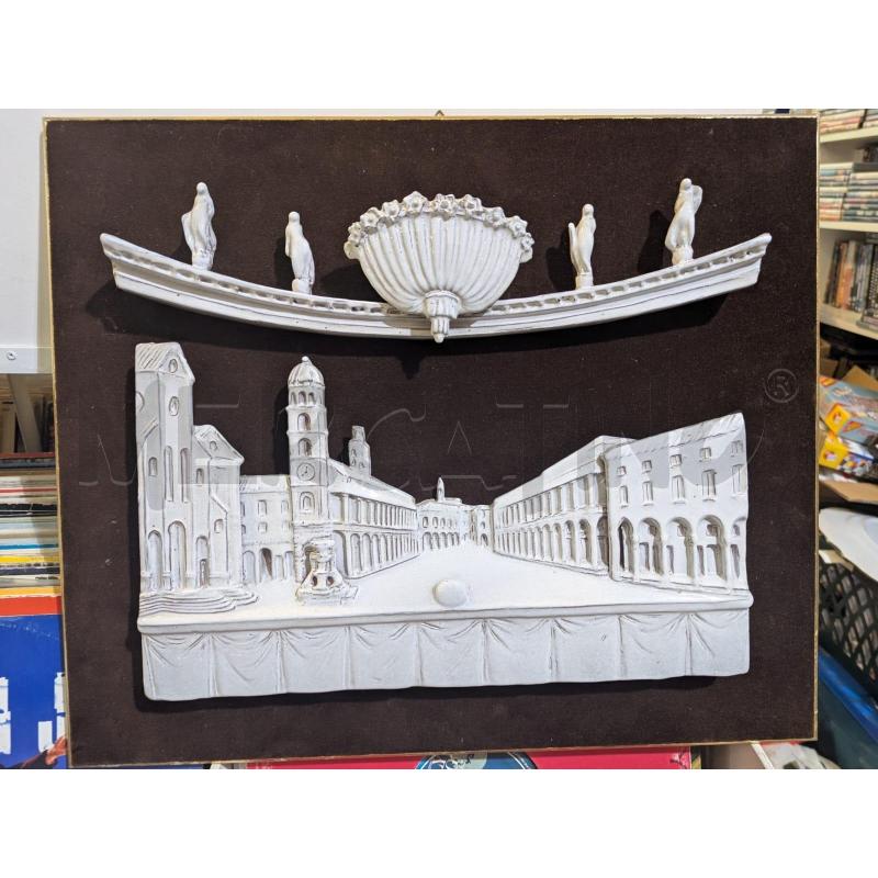PANNELLO MATTEUCCI-MUKY FAENZA CERAMICA PIAZZA - 50X42CM | Mercatino dell'Usato Faenza 1