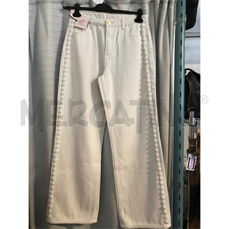 PANTALONE DONNA ALE COTONE BORDI PERLE  | Mercatino dell'Usato Faenza 1