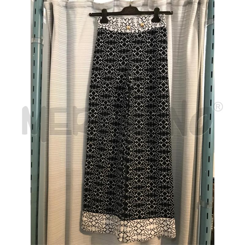 PANTALONE DONNA BIROYAL 100LANA BIANCO NERO DISEGNI TG XS | Mercatino dell'Usato Faenza 1