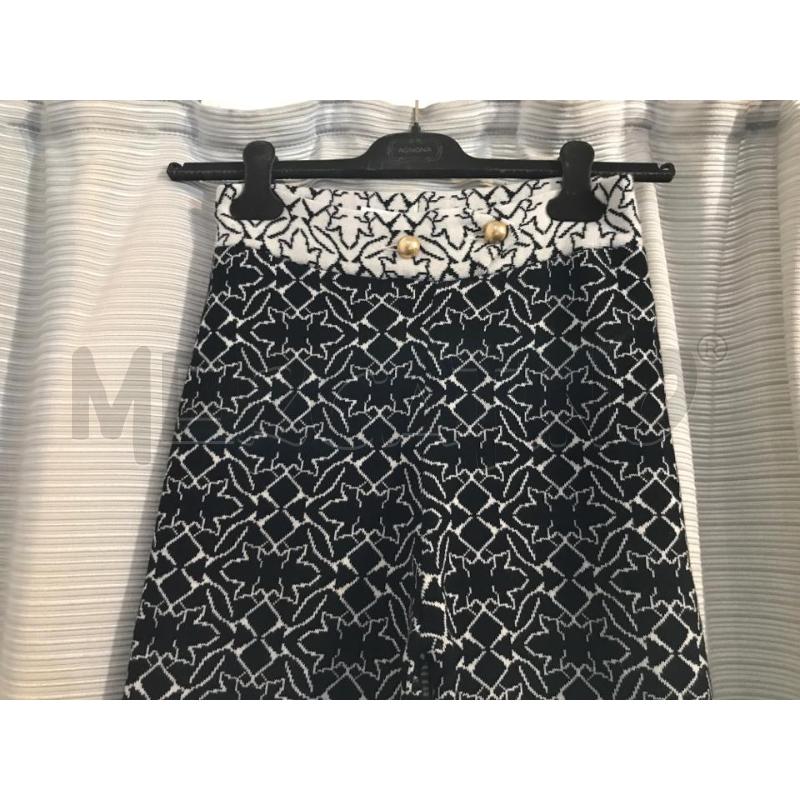 PANTALONE DONNA BIROYAL 100LANA BIANCO NERO DISEGNI TG XS | Mercatino dell'Usato Faenza 2