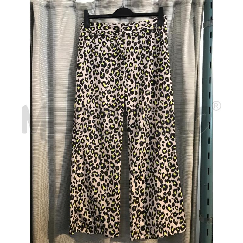 PANTALONE DONNA DIXIE LEOPARDATO ROSA GIALLO NERO | Mercatino dell'Usato Faenza 1