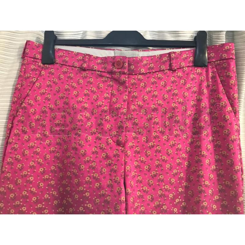 PANTALONE DONNA ETRO FUXIA FIORE GIALLO | Mercatino dell'Usato Faenza 2