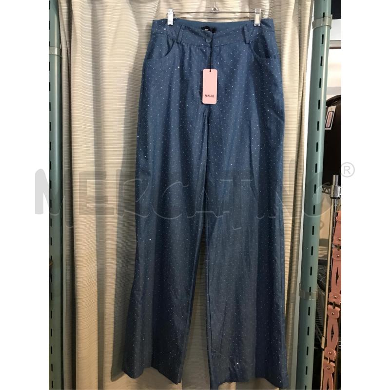 PANTALONE DONNA NUNALIE AZZURRO STRASS | Mercatino dell'Usato Faenza 1