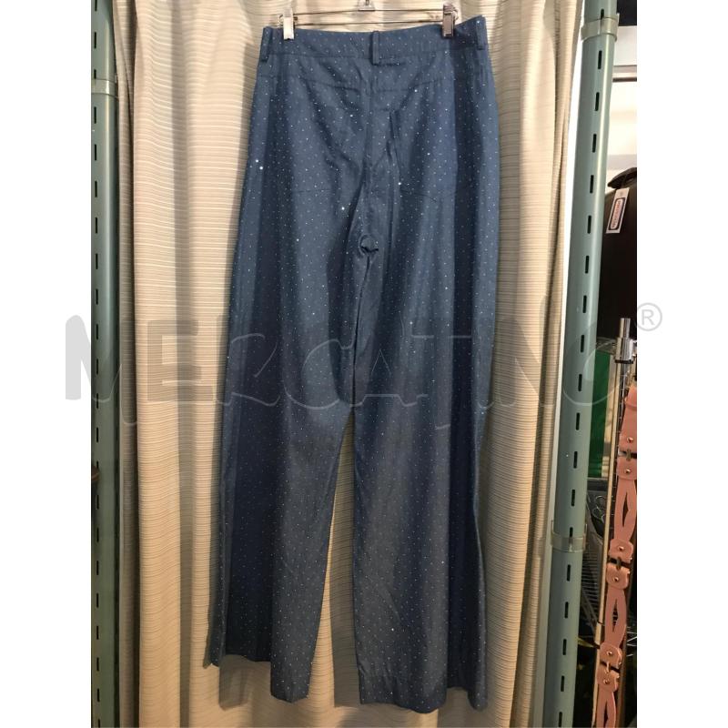 PANTALONE DONNA NUNALIE AZZURRO STRASS | Mercatino dell'Usato Faenza 3