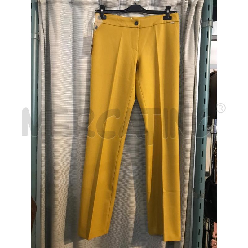 PANTALONE DONNA NUOVO CANNELLA GIALLO TG 44 | Mercatino dell'Usato Faenza 1