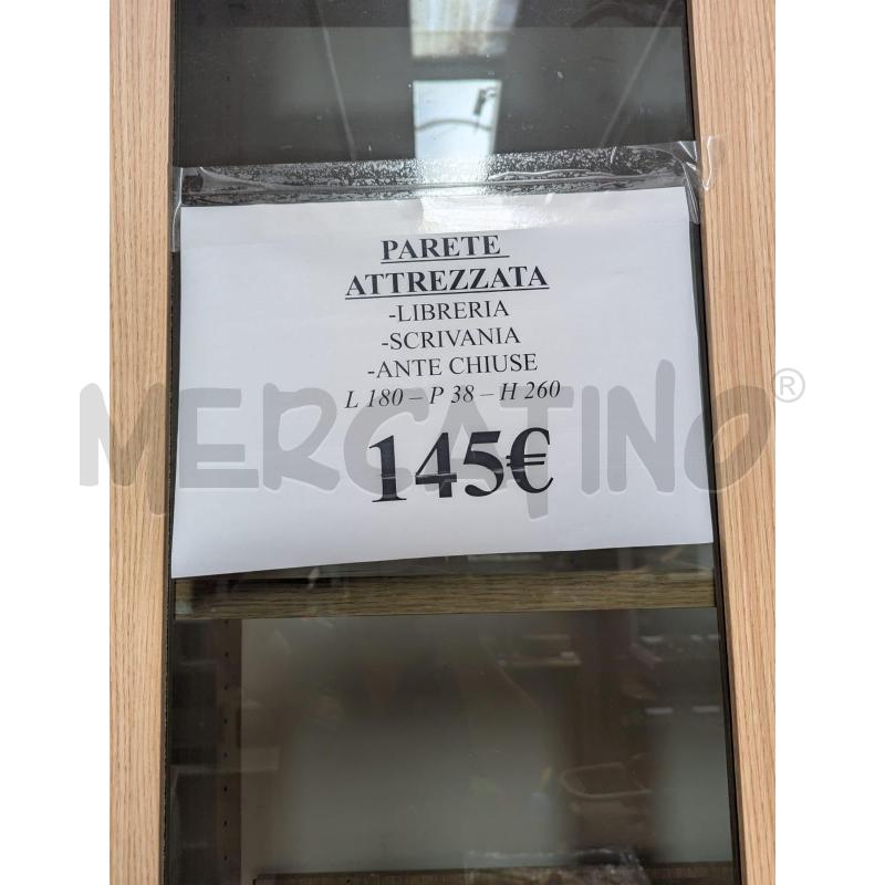 PARETE LIBRERIA ATTREZZATA CON SCRIVANIA  | Mercatino dell'Usato Faenza 4