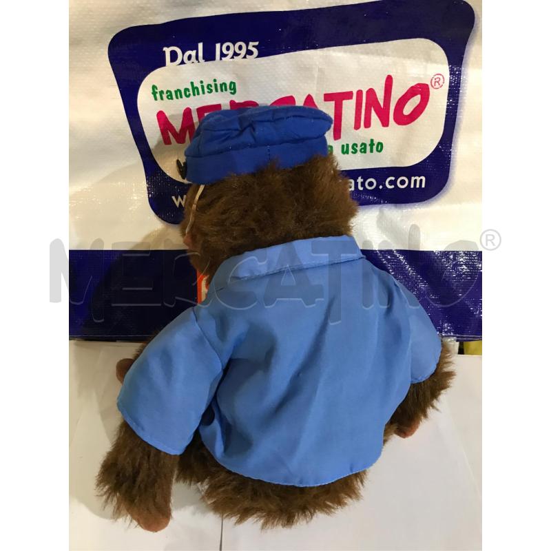 PELUCHE VINTAGE SCIMMIA POLIZIOTTO GENERAL TRADE SPA CIRCA 30 CM  | Mercatino dell'Usato Faenza 2