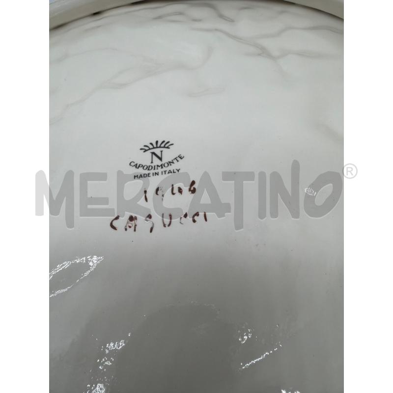 PIATTO ARREDO CAPODIMONTE DECORO ORO | Mercatino dell'Usato Faenza 5