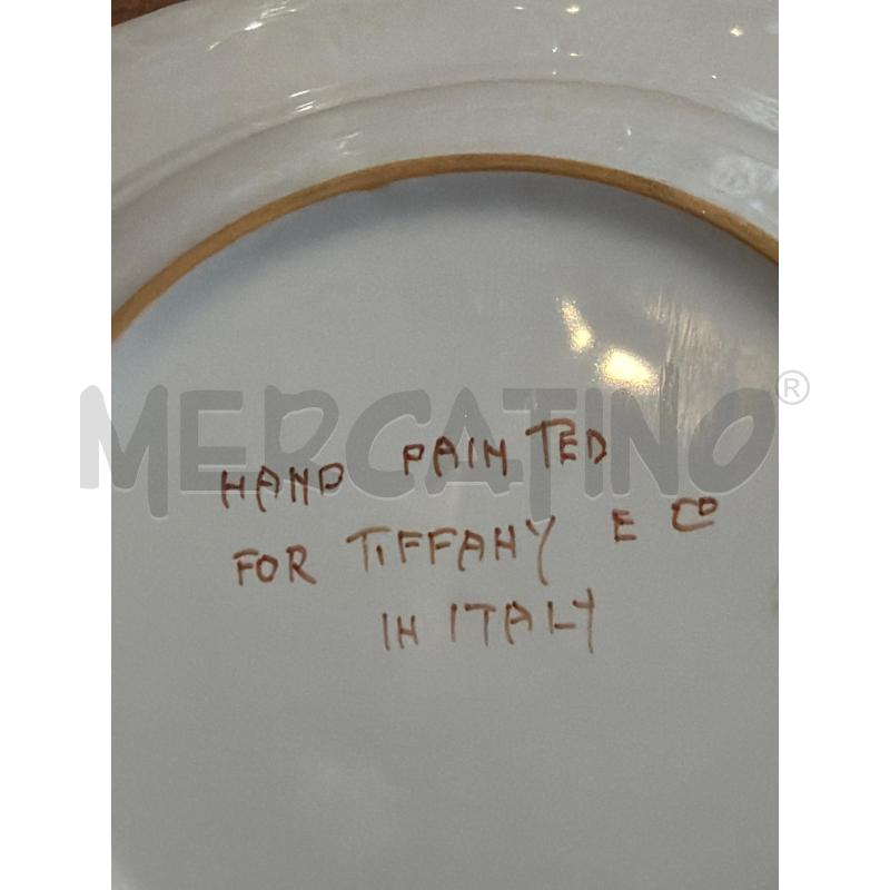 PIATTO CERAMICA FAENZA PER TIFFANY & CO  | Mercatino dell'Usato Faenza 4