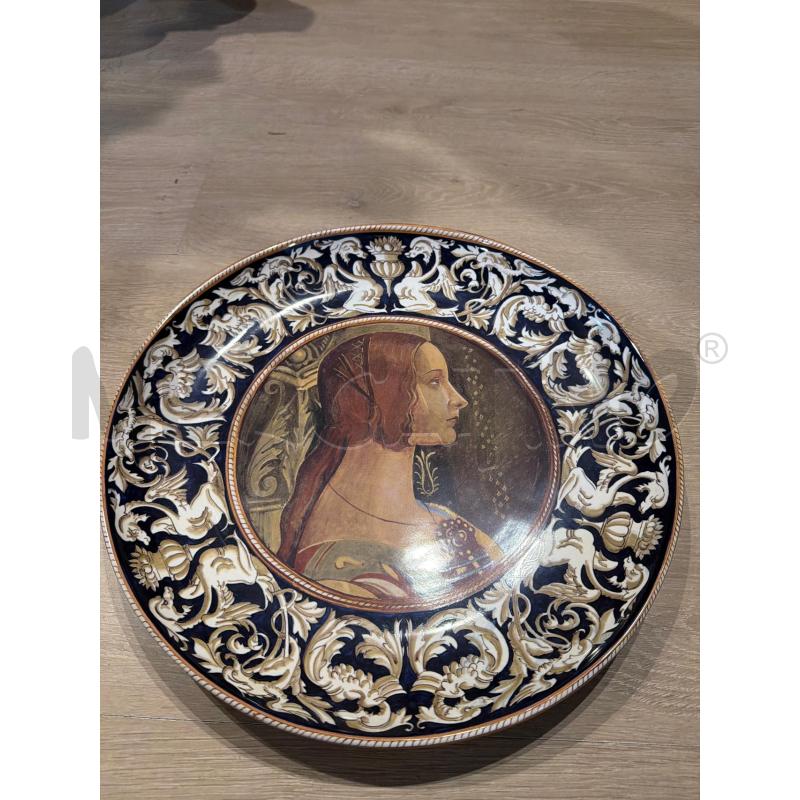 PIATTO DECALCOMANIA CERAMICA IMOLA COLLEZIONE CM40 RAFFAELESCA DAMA | Mercatino dell'Usato Faenza 2