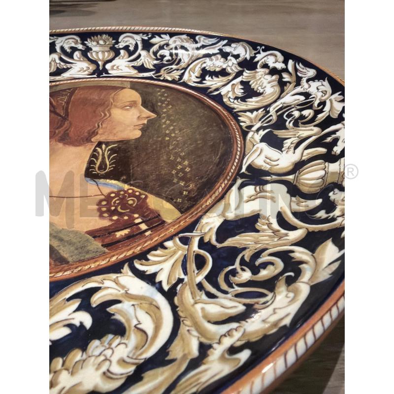 PIATTO DECALCOMANIA CERAMICA IMOLA COLLEZIONE CM40 RAFFAELESCA DAMA | Mercatino dell'Usato Faenza 3