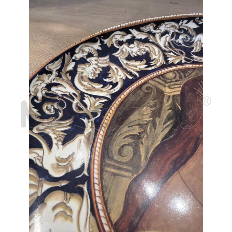 PIATTO DECALCOMANIA CERAMICA IMOLA COLLEZIONE CM40 RAFFAELESCA DAMA | Mercatino dell'Usato Faenza 4
