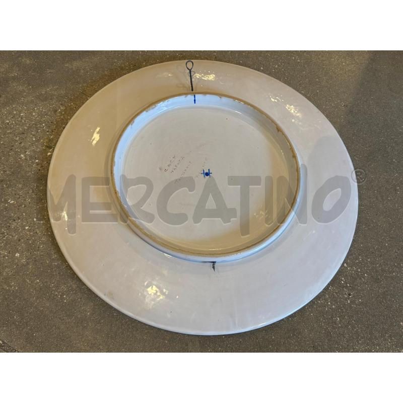 PIATTO FERRUCCIO SAVINI CERAMICA FAENZA CACF DECORO RAFFAELESCO PAESAGGIO DIAMETRO 56CM | Mercatino dell'Usato Faenza 5