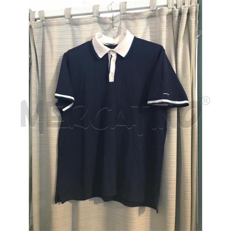 POLO UOMO AVONCELLI BLU COLLO BIANCO | Mercatino dell'Usato Faenza 1