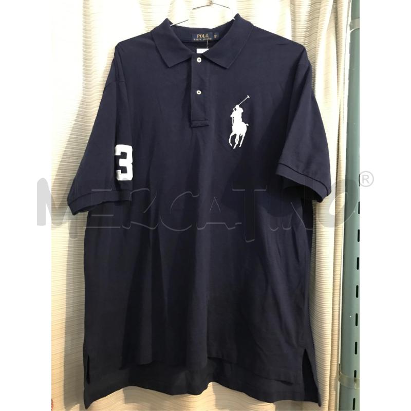 POLO UOMO POLO RALPH LAUREN BIG PONY BLU BIANCA TAGLIA 1XB XXL | Mercatino dell'Usato Faenza 1